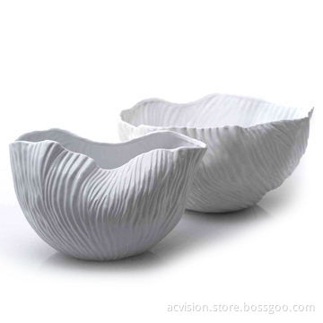 Elegant Flower-shaped Ceramic Vase, OEM Designs are Welcome